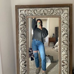 We the free grey top size xs